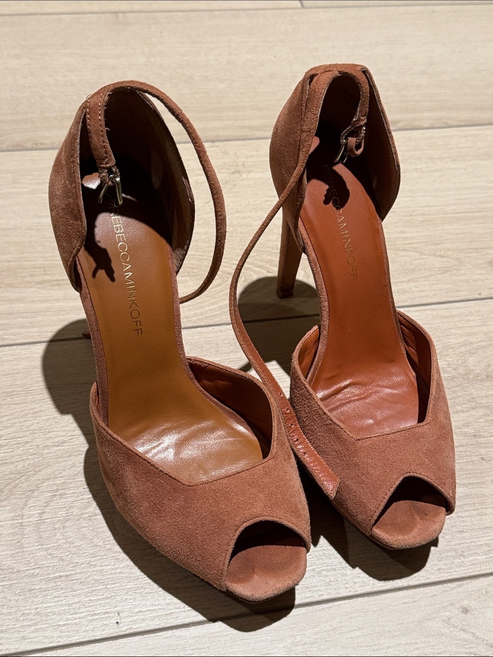 Rebecca minkoff high heels powder pink size 7